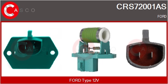 CASCO Formodstand, kølerblæser-elmotor crs72001as for FORD