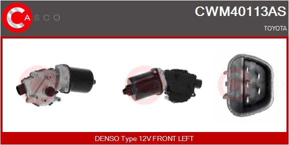 CASCO Viskermotor cwm40113as foran for TOYOTA