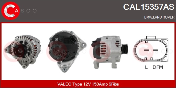CASCO Generator cal15357as for BMW