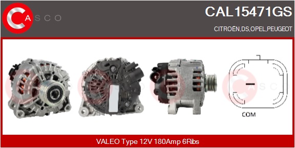 CASCO Generator cal15471gs for CITROËN/PEUGEOT