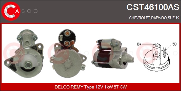 CASCO Starter cst46100as for DAEWOO GENERAL MOTORS