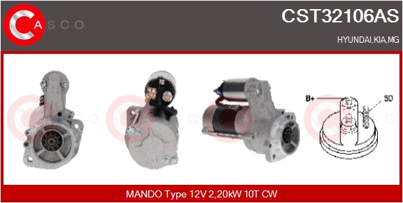 CASCO Starter cst32106as for HYUNDAI