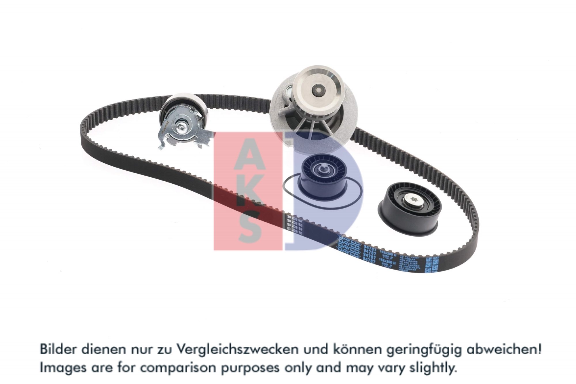 AKS DASIS Vandpumpe + tandremssæt 570321n for OPEL
