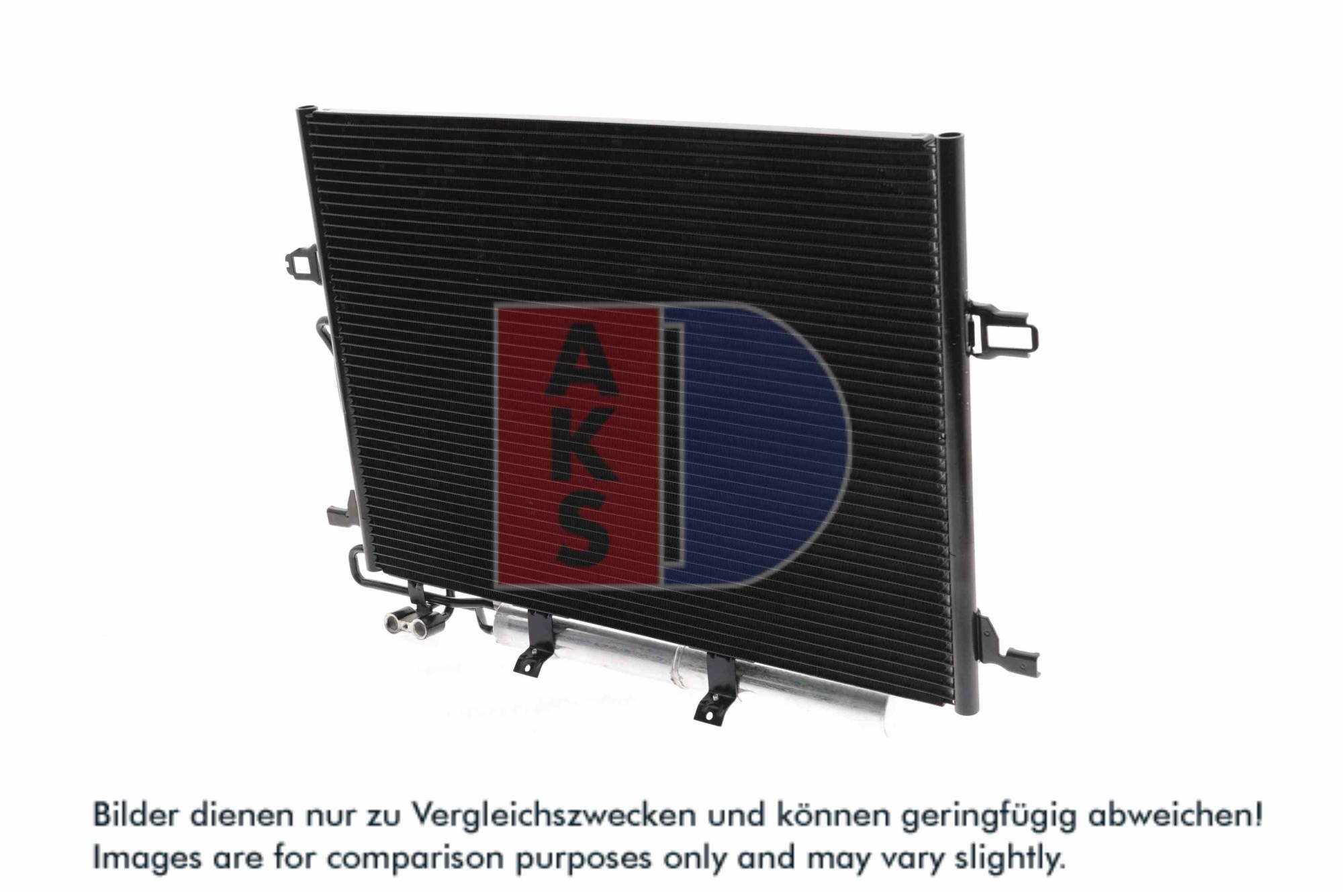 AKS DASIS Kondensor, klimaanlæg 122007n for MERCEDES-BENZ