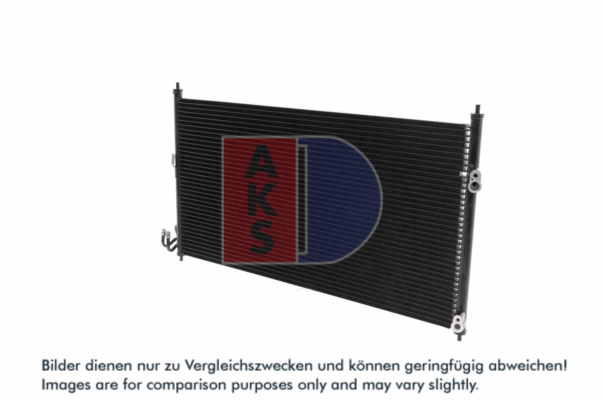 AKS DASIS Kondensor, klimaanlæg 072031n for NISSAN