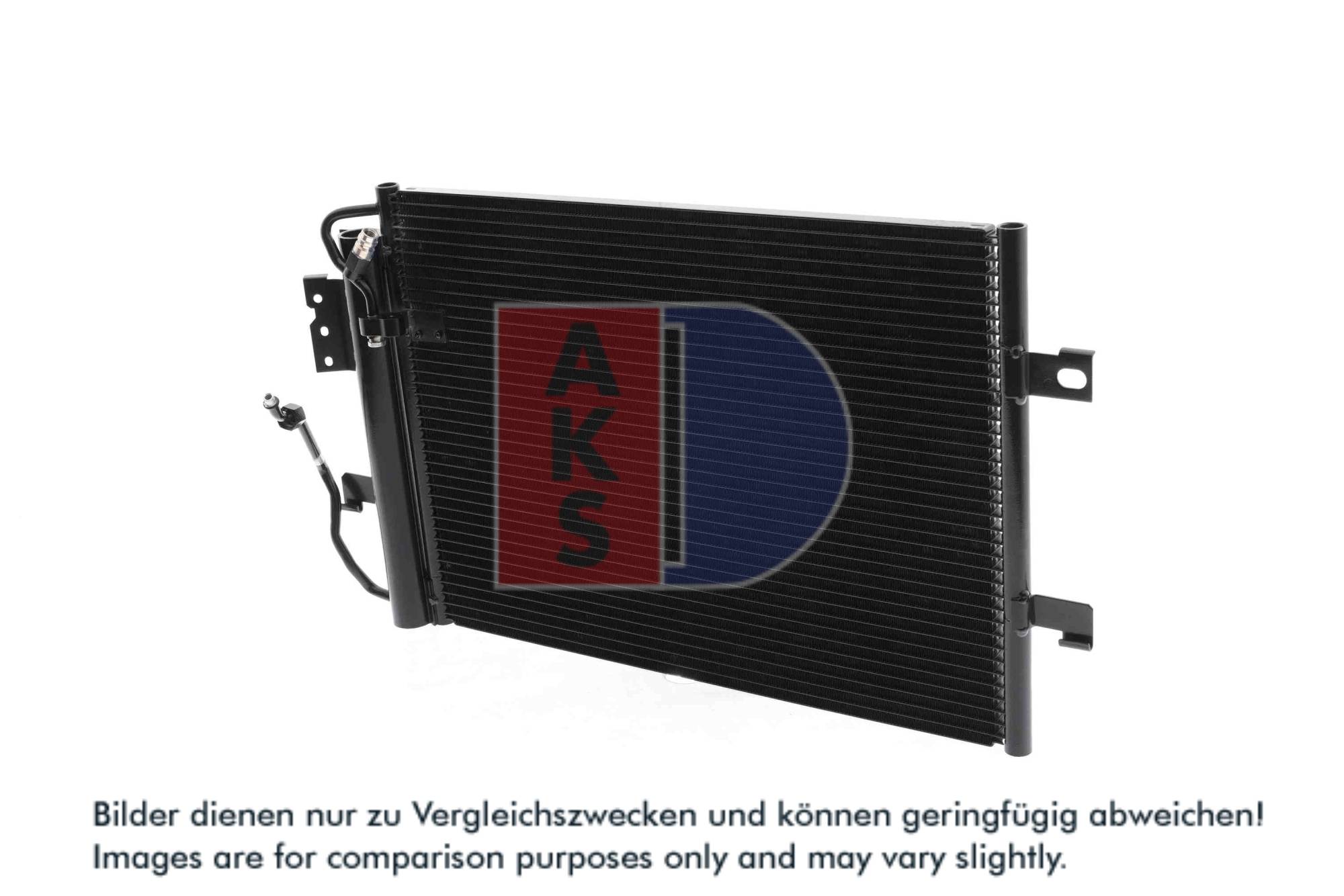 AKS DASIS Kondensor, klimaanlæg 122450n for MERCEDES-BENZ