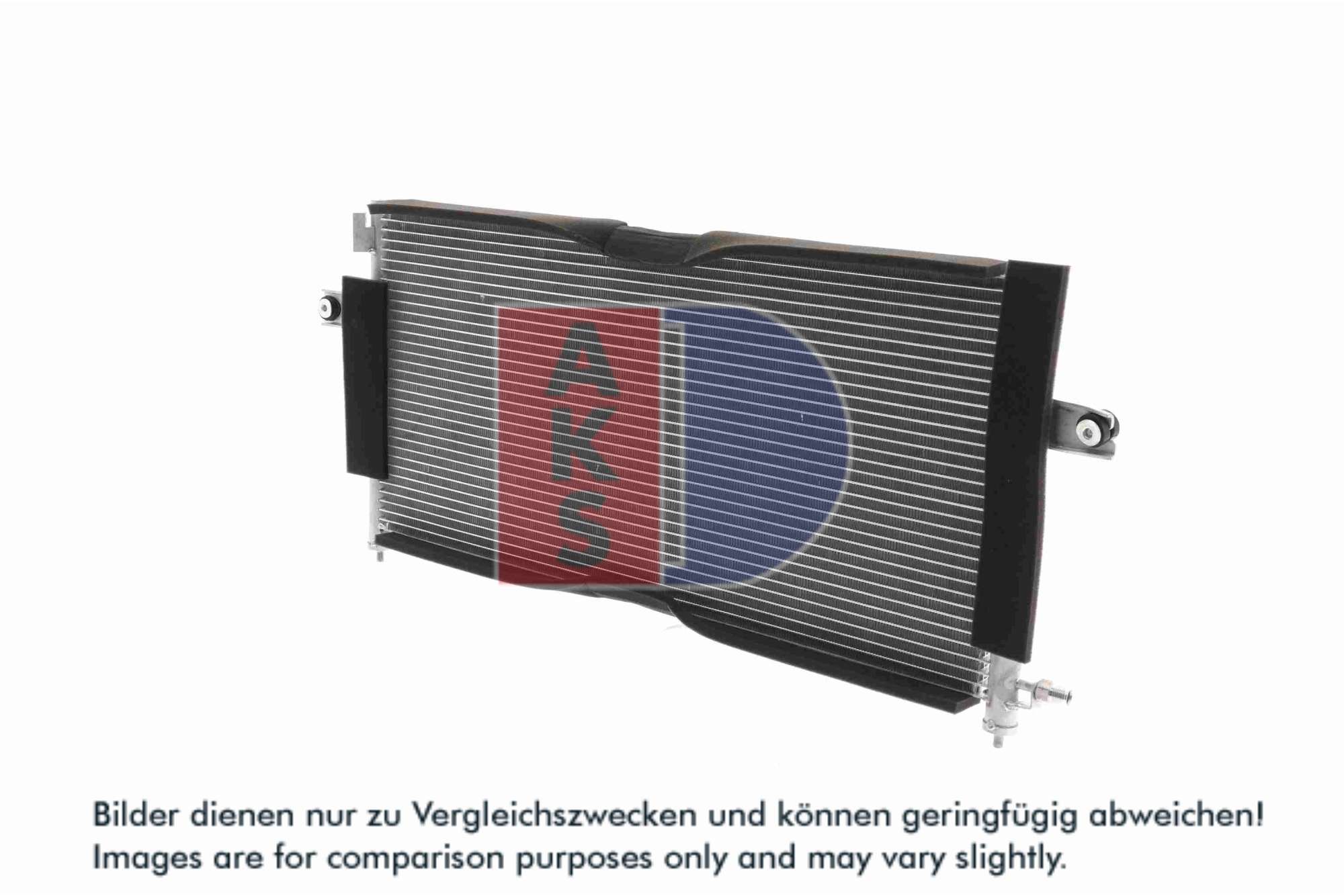 AKS DASIS Kondensor, klimaanlæg 072009n for NISSAN