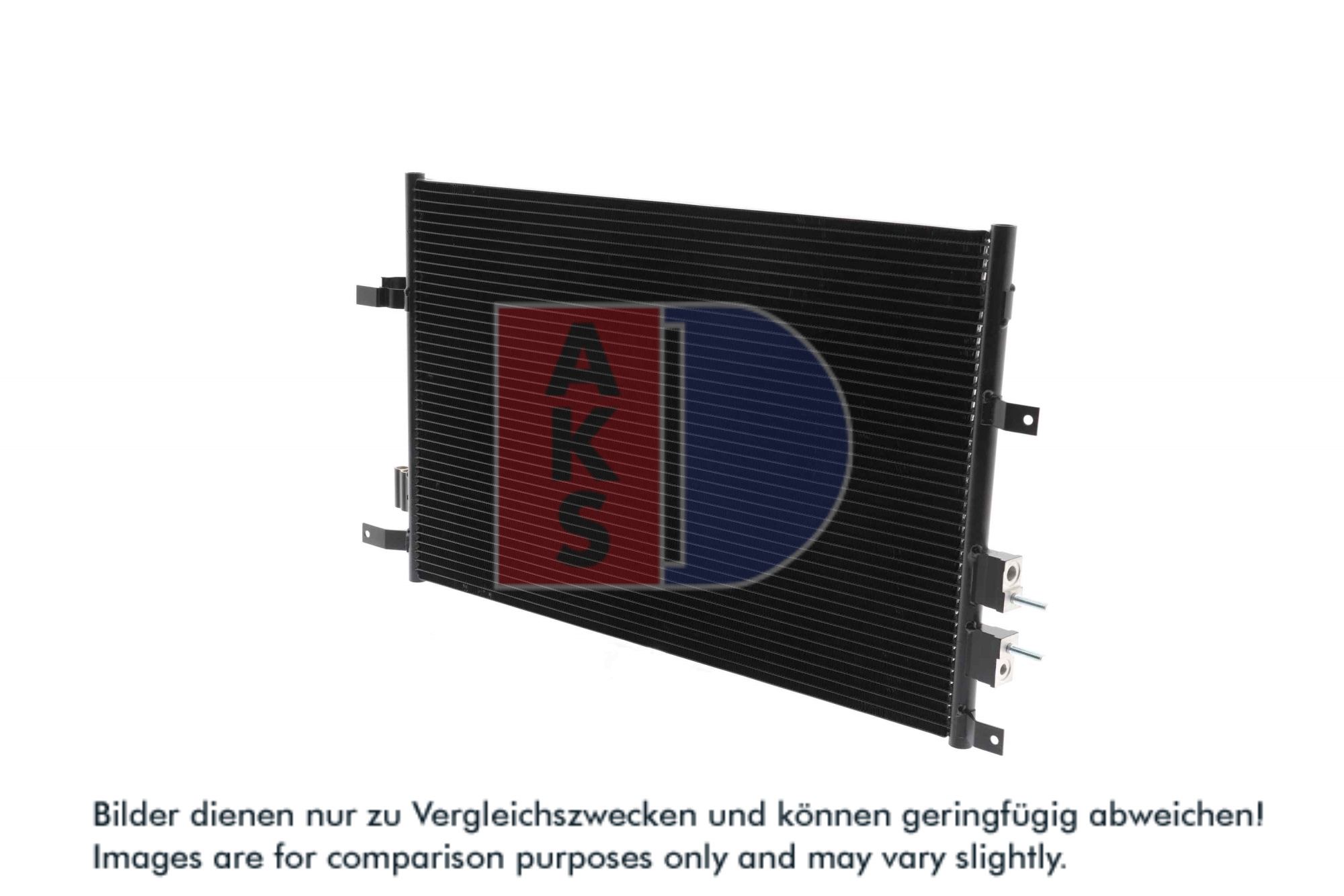 AKS DASIS Kondensor, klimaanlæg 012004n for ALFAROME/FIAT/LANCI