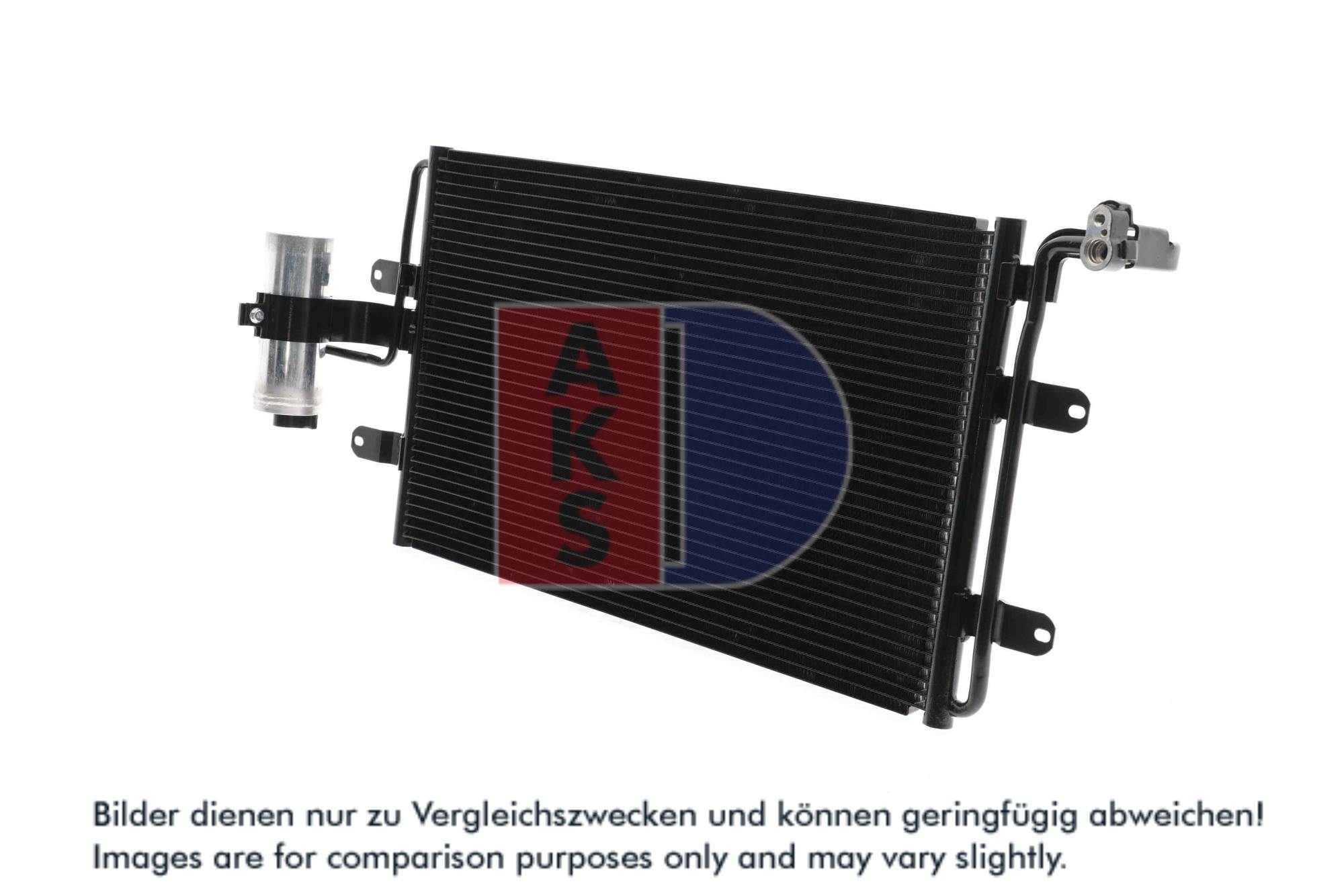 AKS DASIS Kondensor, klimaanlæg 482040n for AUDI VAG