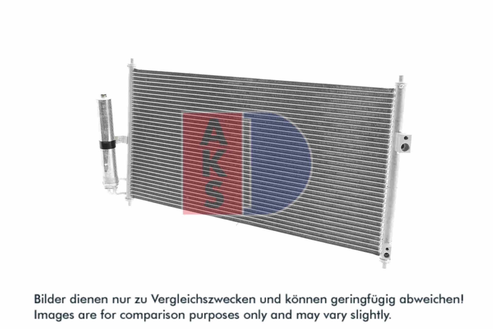 AKS DASIS Kondensor, klimaanlæg 072017n for NISSAN