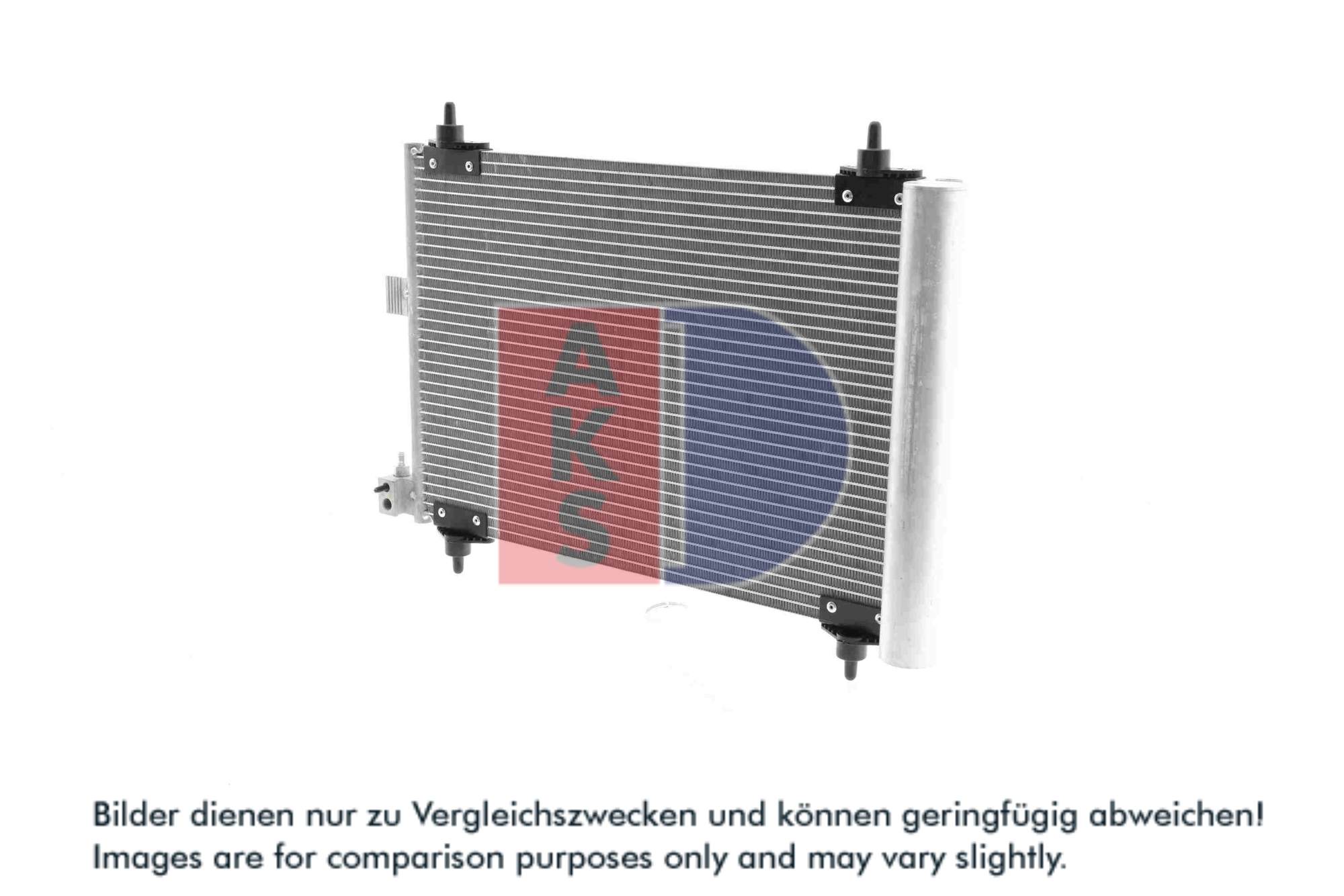 AKS DASIS Kondensor, klimaanlæg 162007n for CITROËN/PEUGEOT
