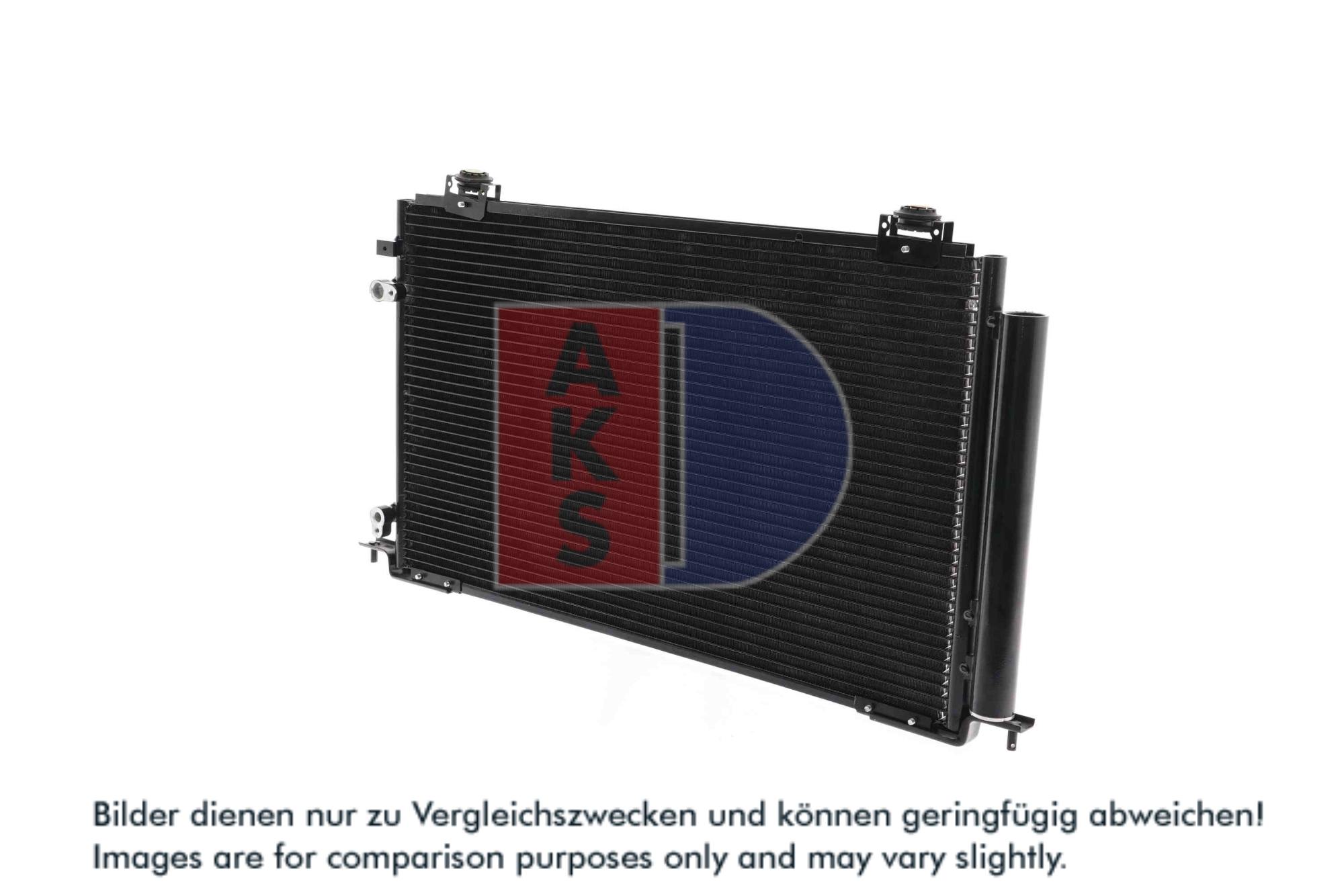 AKS DASIS Kondensor, klimaanlæg 212041n for TOYOTA