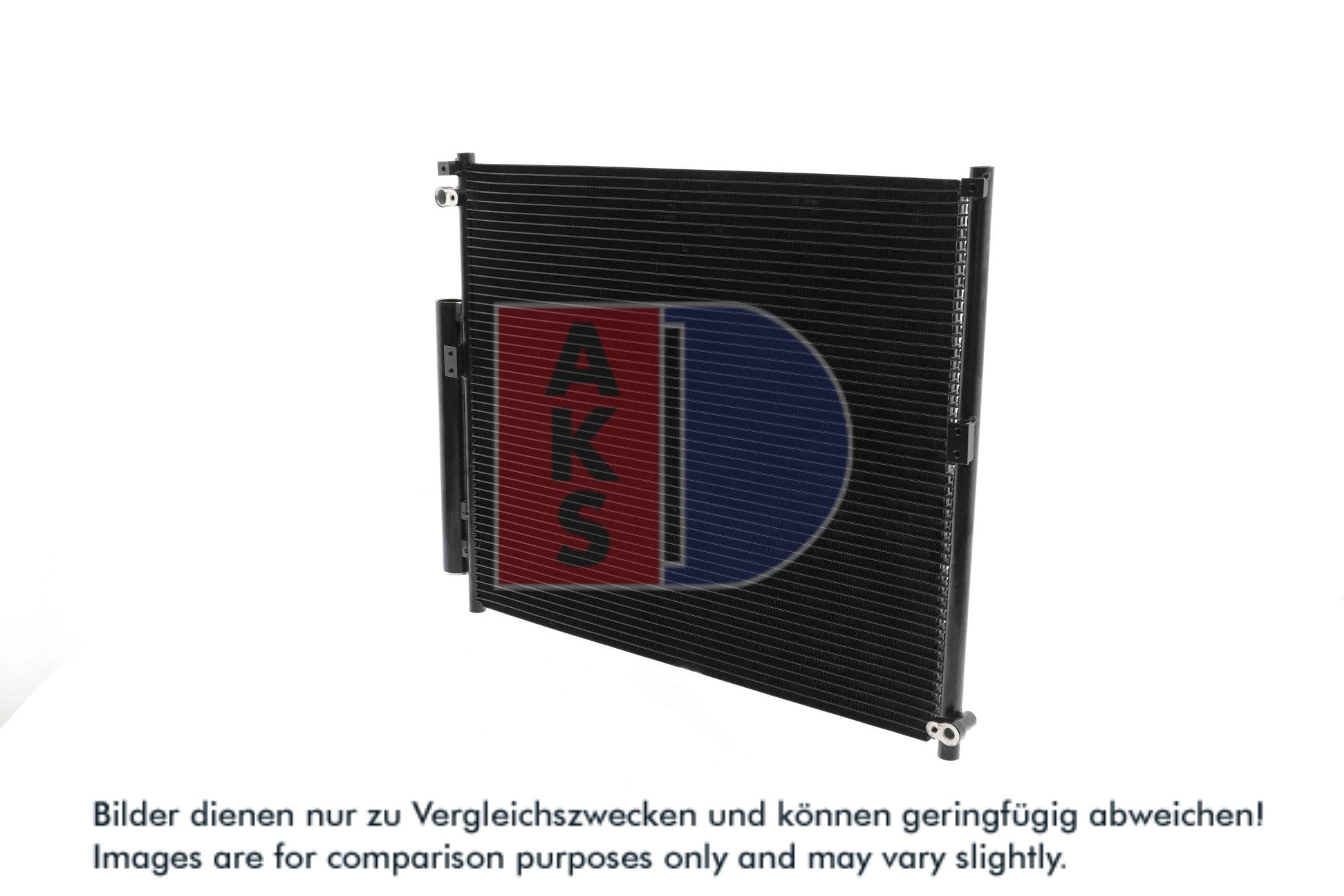 AKS DASIS Kondensor, klimaanlæg 212075n for TOYOTA