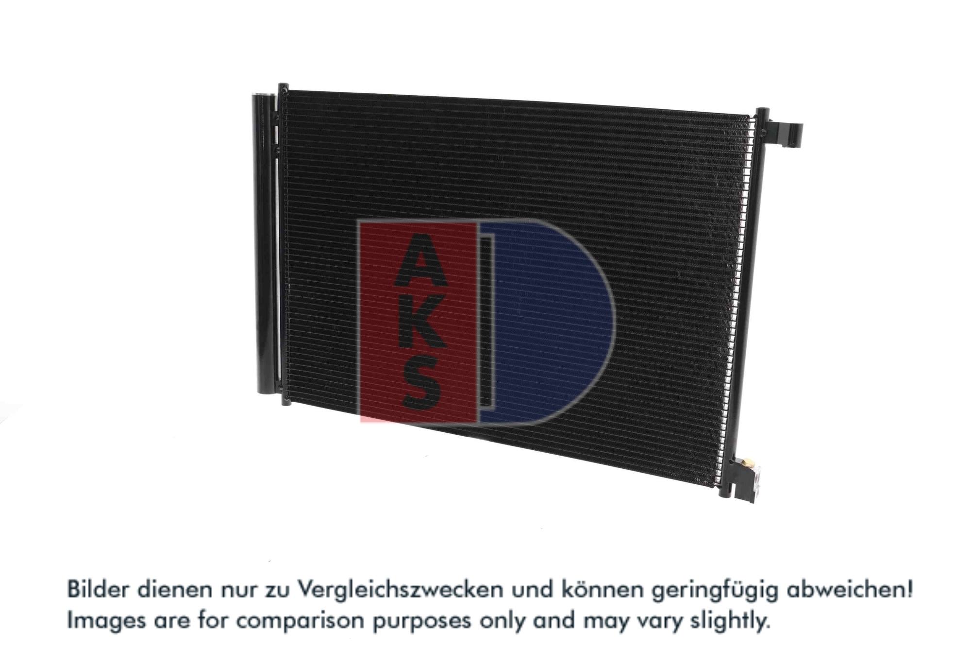 AKS DASIS Kondensor, klimaanlæg 122039n for MERCEDES-BENZ