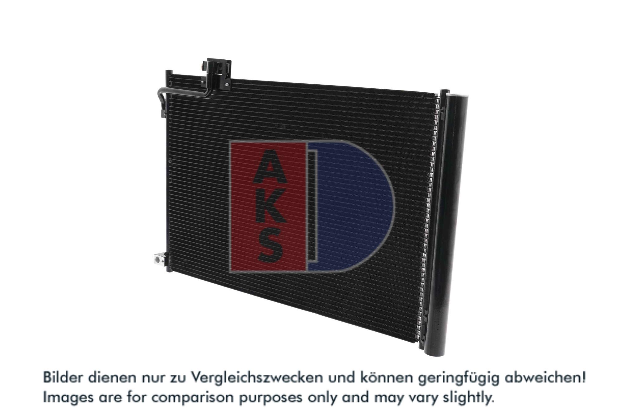 AKS DASIS Kondensor, klimaanlæg 122043n for MERCEDES-BENZ