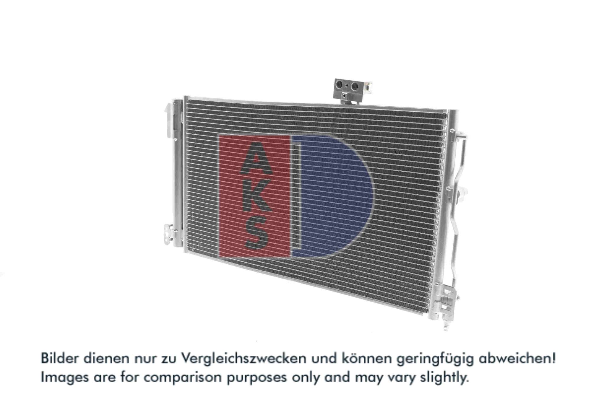 AKS DASIS Kondensor, klimaanlæg 122048n for MERCEDES-BENZ