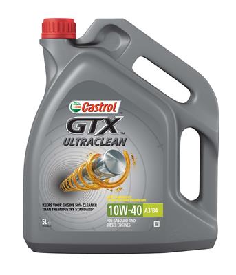 Castrol Motorolie 10W-40 GTX Ultraclean A3/B4 [5 L], CASTROL