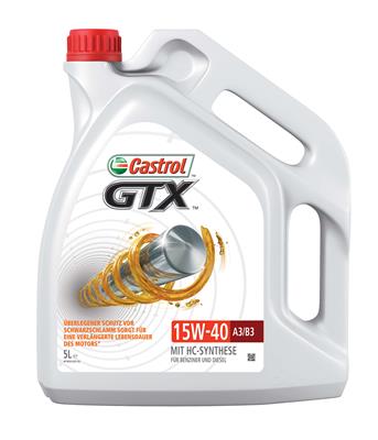 Castrol Motorolie 15W-40 GTX A3/B3 [5 L], CASTROL