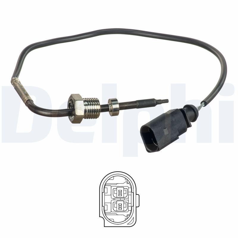 DELPHI Sensor, udstødningsgastemperatur ts30140 for AUDI