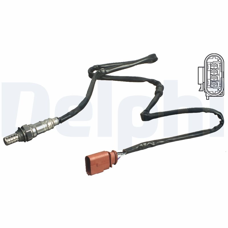 DELPHI Lambdasonde es1110412b1 for AUDI VAG SEAT VW SKODA