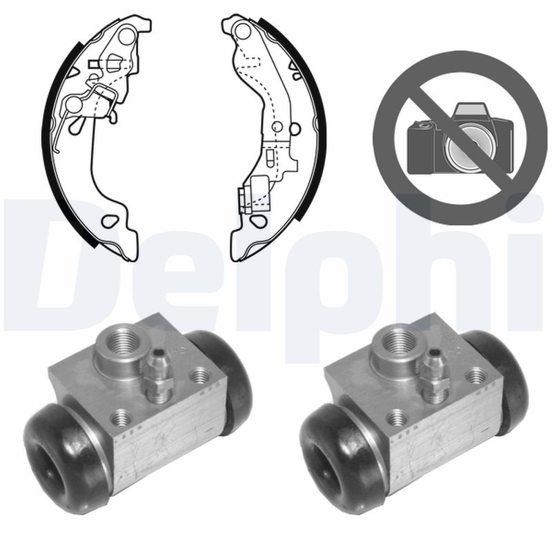 DELPHI Bremsebakkesæt kp1067 for FIAT