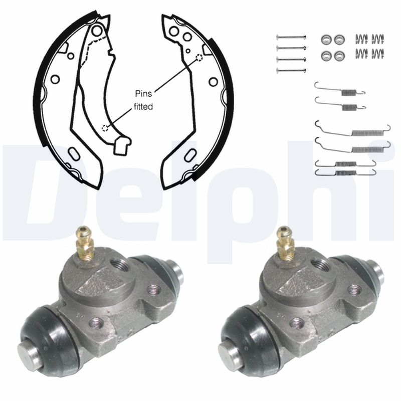 DELPHI Bremsebakkesæt kp666 for PEUGEOT RENAULT