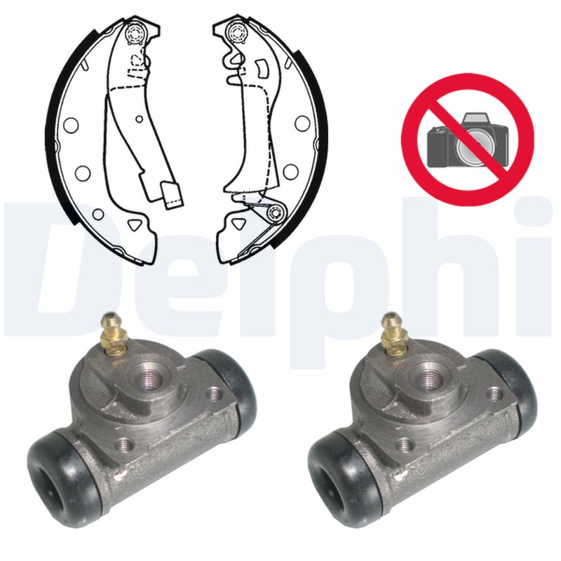 DELPHI Bremsebakkesæt kp671 for RENAULT