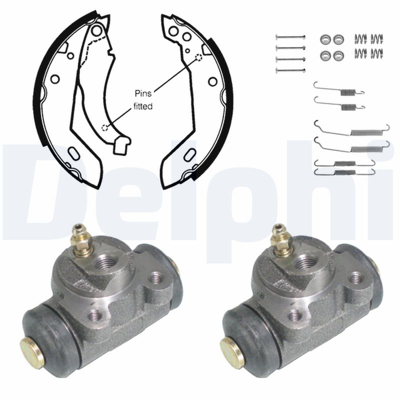 DELPHI Bremsebakkesæt kp833 for PEUGEOT