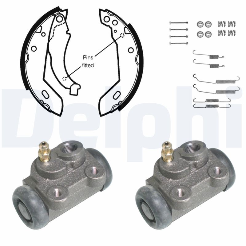 DELPHI Bremsebakkesæt kp834 for PEUGEOT