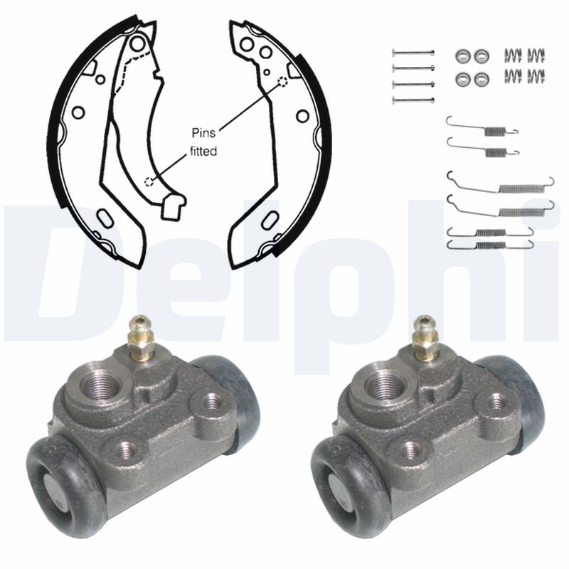 DELPHI Bremsebakkesæt kp864 for RENAULT