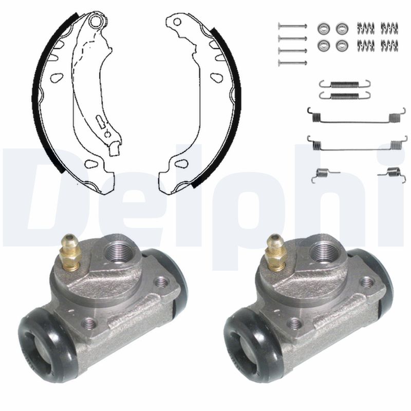 DELPHI Bremsebakkesæt kp982 for PEUGEOT