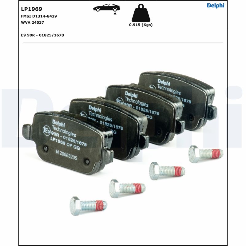 DELPHI Bremseklodser lp1969 for FORD FORD (CHANGAN) VOLVO LAND ROVER