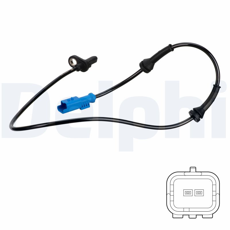 DELPHI ABS Sensor ss20744 for VAUXHALL PEUGEOT