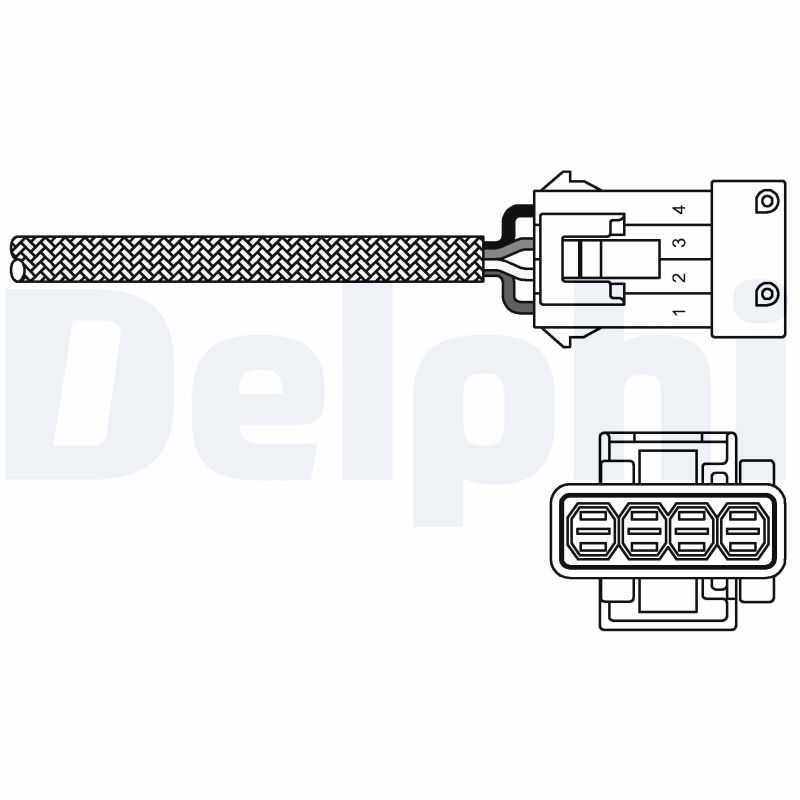 DELPHI Lambdasonde es2025512b1 for SAAB PEUGEOT PORSCHE