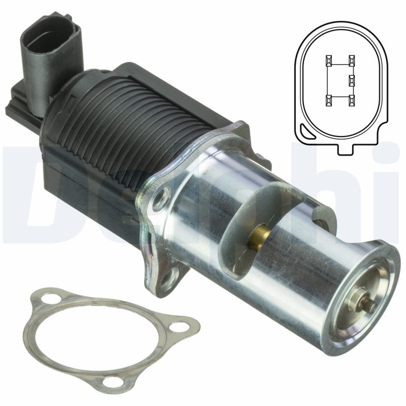 DELPHI EGR-ventil eg1040512b1 for OPEL GENERAL MOTORS VAUXHALL NISSAN RENAULT DACIA
