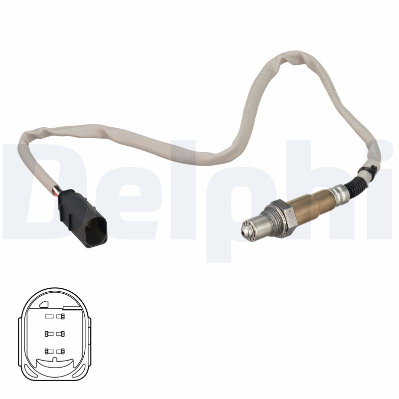 DELPHI Lambdasonde es2107412b1 for MERCEDES-BENZ