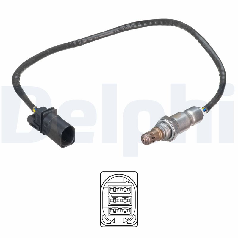 DELPHI Lambdasonde es2124612b1 for VW