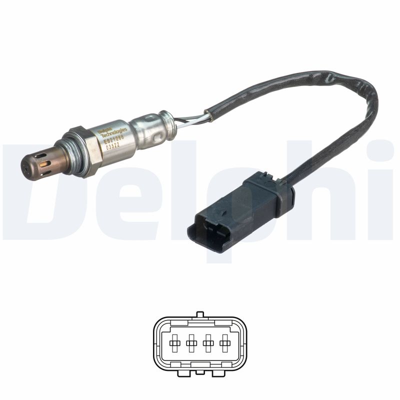 DELPHI Lambdasonde es2126612b1 for OPEL