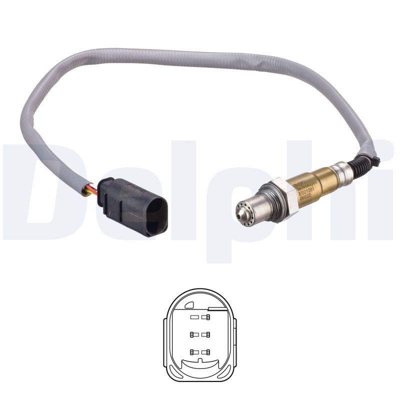 DELPHI Lambdasonde es2128112b1 for MERCEDES-BENZ