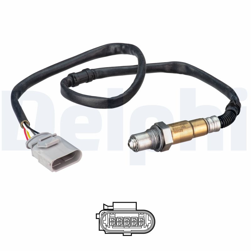 DELPHI Lambdasonde es2118312b1 for VW SKODA