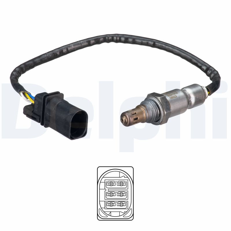 DELPHI Lambdasonde es2131412b1 for FIAT