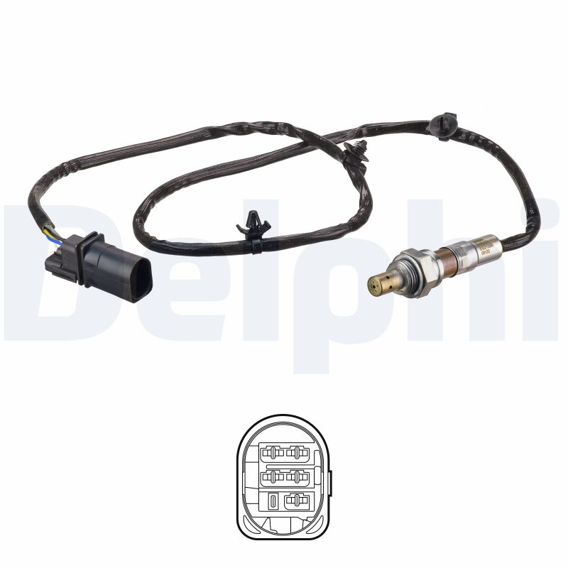 DELPHI Lambdasonde es2128912b1 for OPEL VAUXHALL