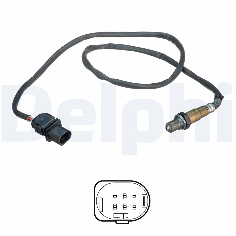 DELPHI Lambdasonde ES21110-12B1 for VW