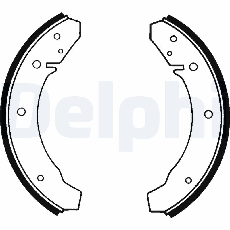 DELPHI Bremsebakkesæt, parkeringsbremse ls1098 for VW PORSCHE ROVER