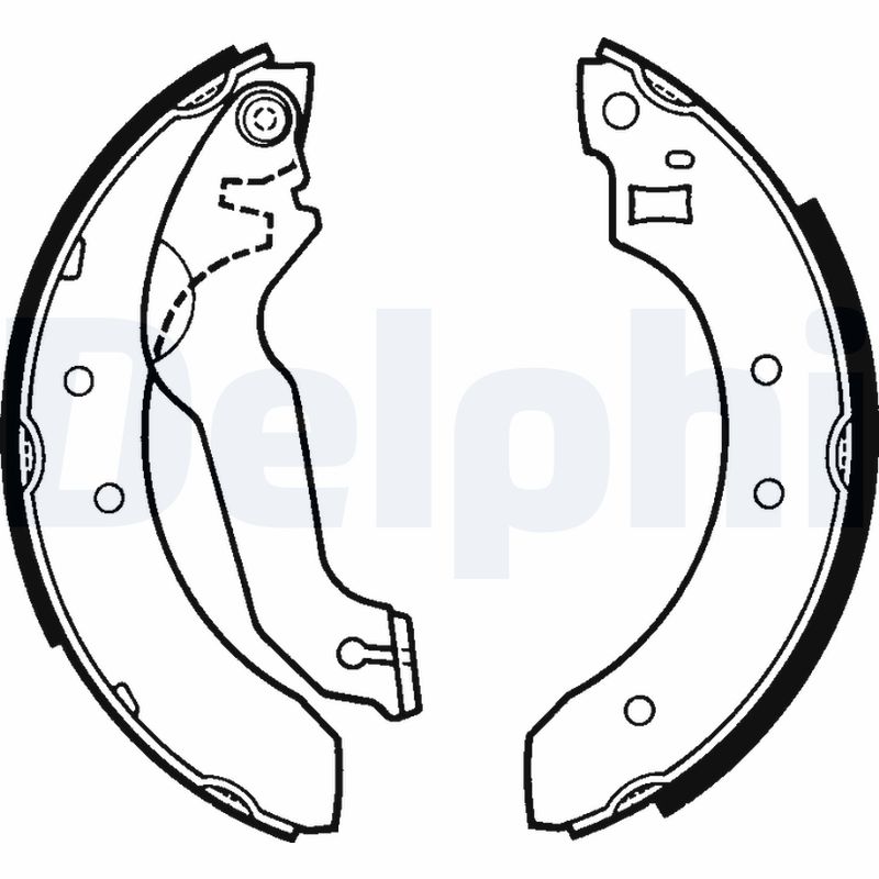 DELPHI Bremsebakkesæt ls1249 for FORD NISSAN