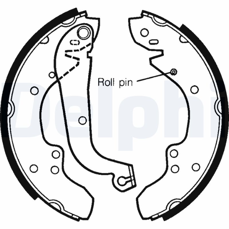 DELPHI Bremsebakkesæt ls1295 for PEUGEOT AUVERLAND CITROËN OPEL VAUXHALL FIAT RENAULT