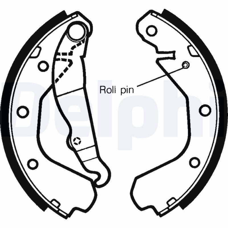DELPHI Bremsebakkesæt ls1292 for OPEL VAUXHALL