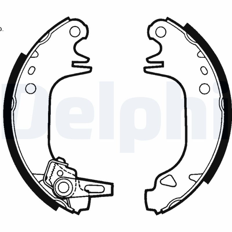 DELPHI Bremsebakkesæt ls1423 for CITROËN VAUXHALL