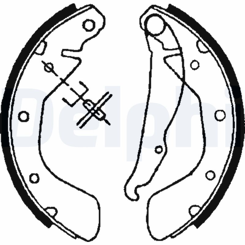 DELPHI Bremsebakkesæt ls1621 for OPEL VAUXHALL CHEVROLET (SGM)