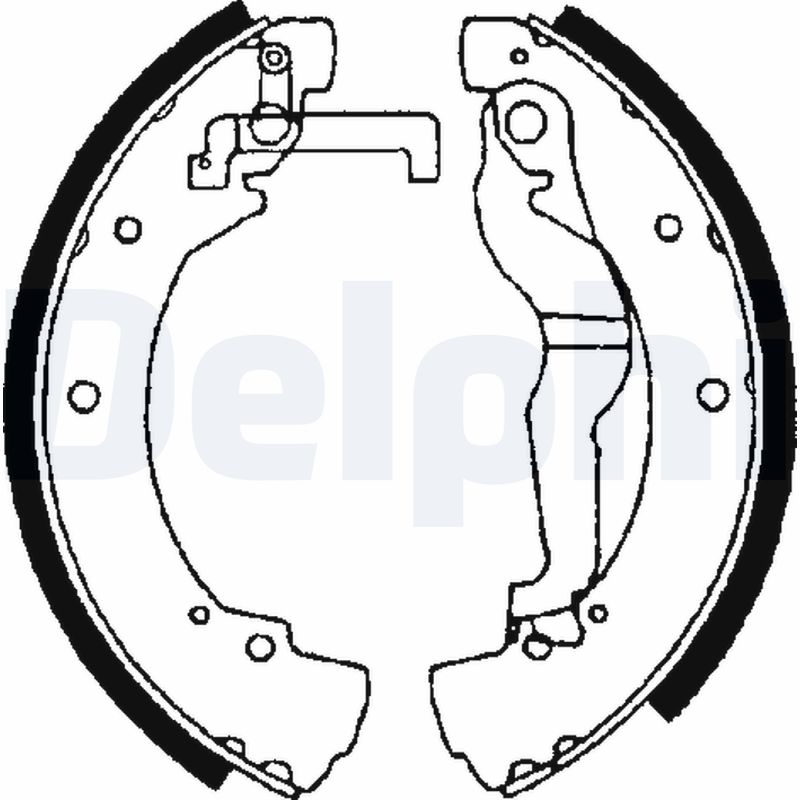 DELPHI Bremsebakkesæt ls1656 for VW AUDI